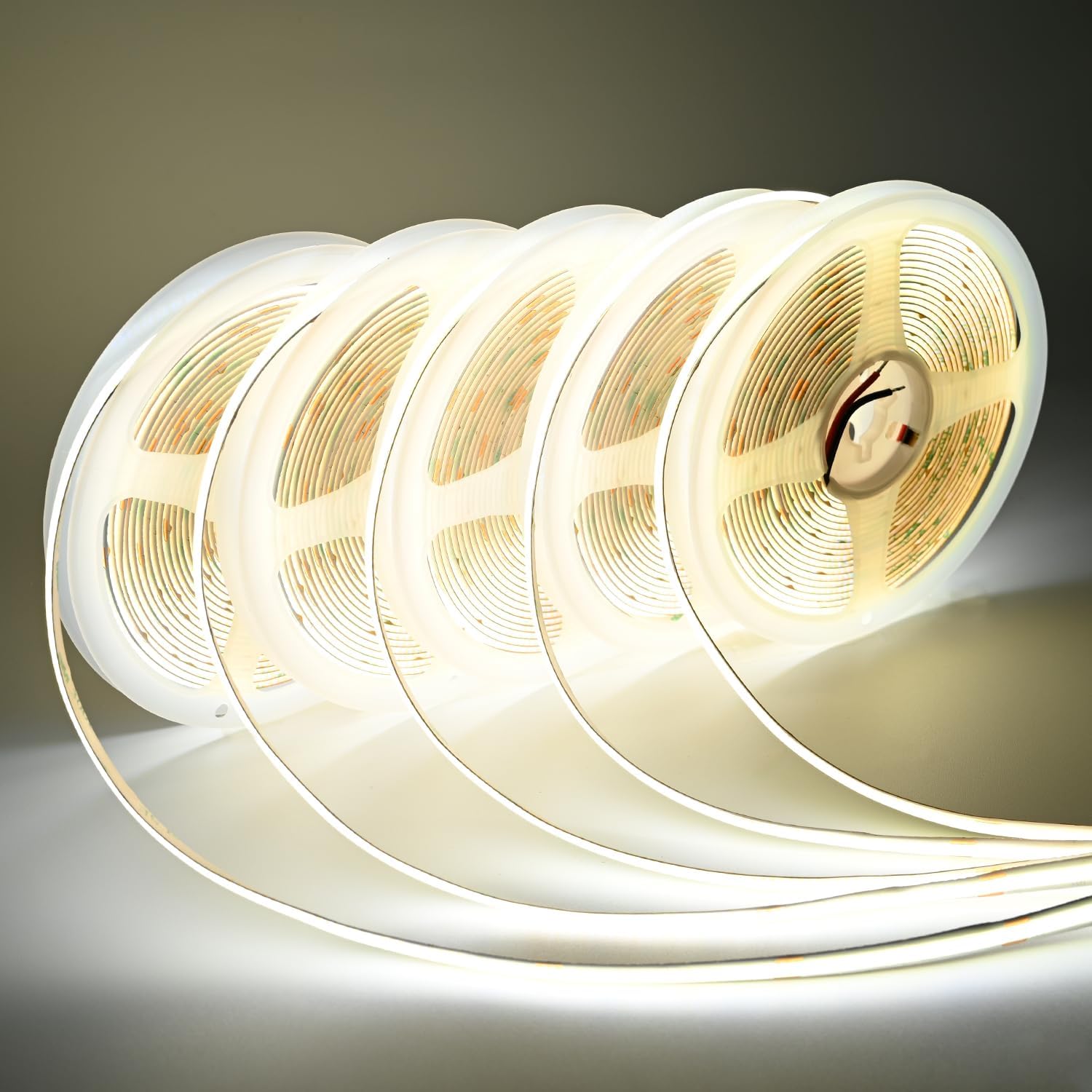 Dimmable Beige LED Strip Lights — 5Pack Cool White 6500K