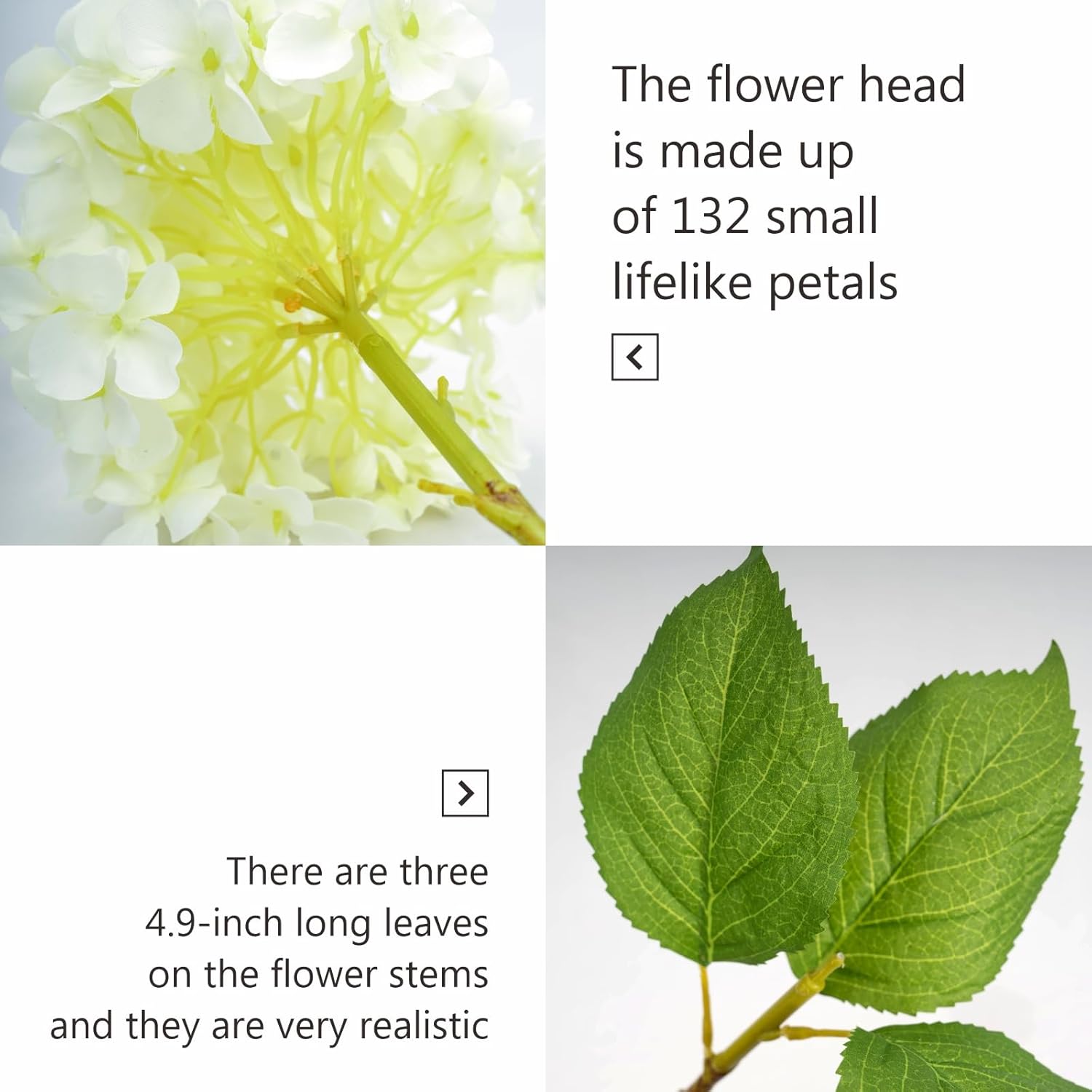 Beige Artificial Flowers — 5" - View 4