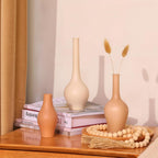 Boho Ceramic Flower Vase — Set of 3 - View 2