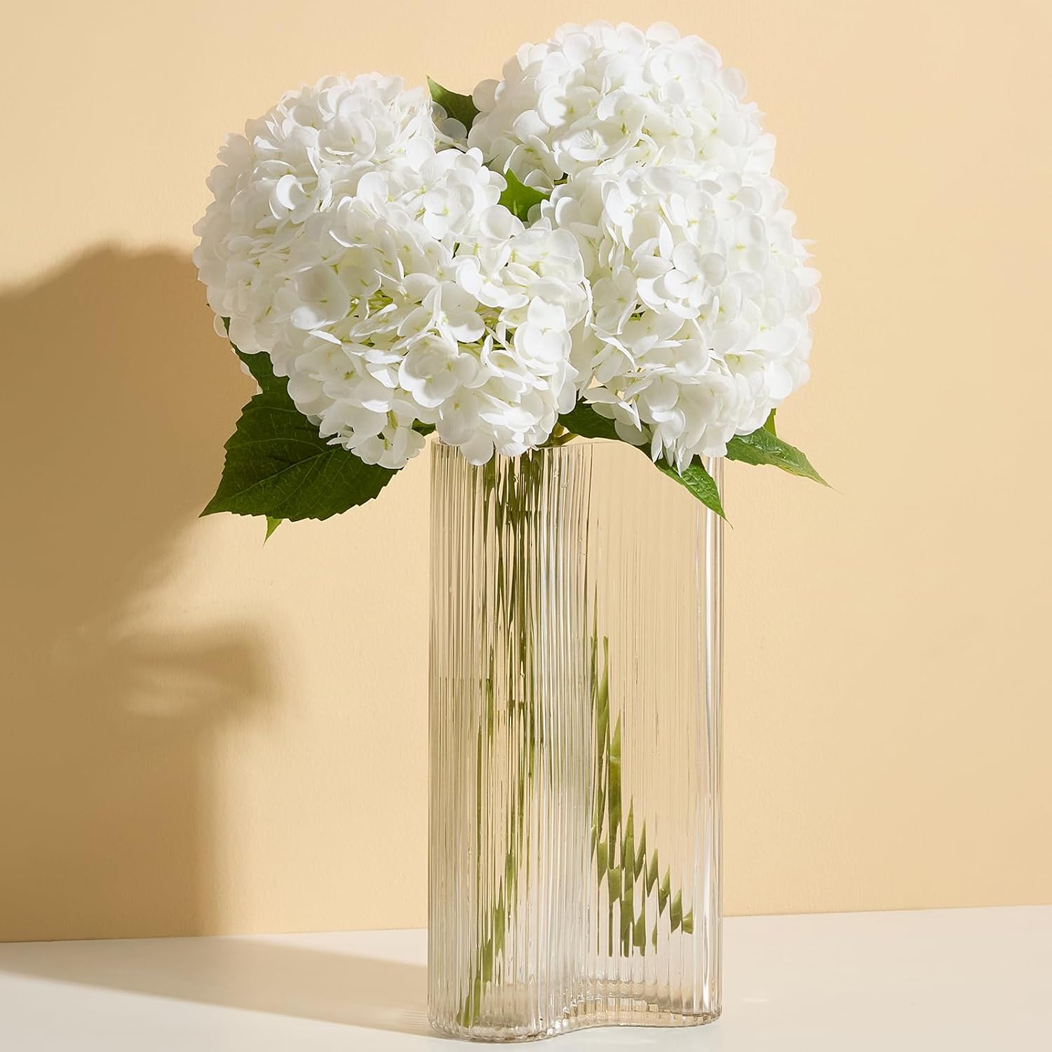 Blue Artificial Flowers — 20" — White