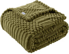 Beige Throw Pillow — 70" — Green
