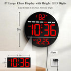 Blue Wall Clock - View 2