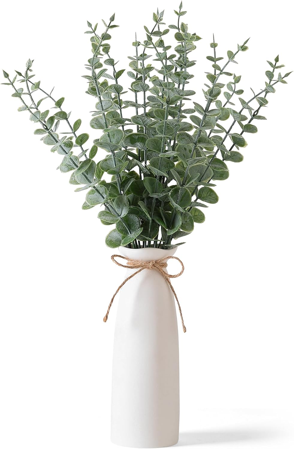 Farmhouse Black Faux Plant — 19" — White