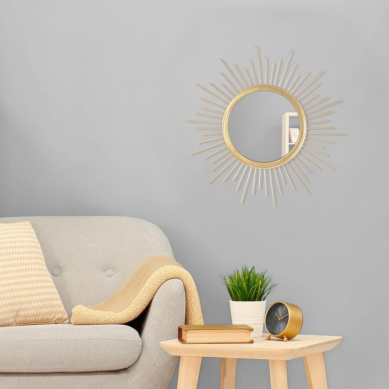 Round Luxe Black Mirror — 16" - View 3