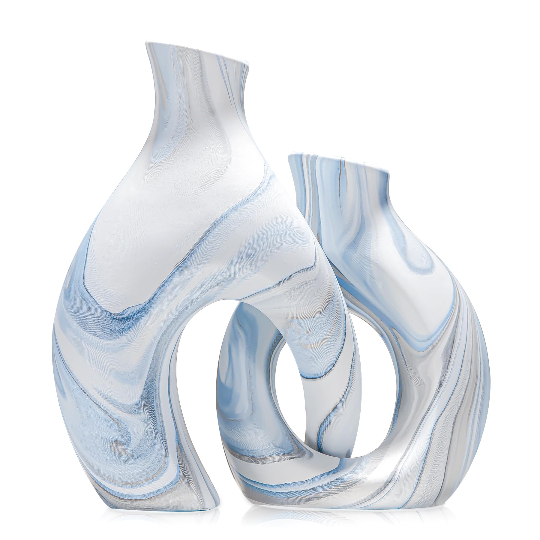 Boho Blue Vase — Set of 2