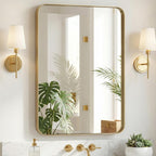 Framed Luxe Black Wall Mirror — 40"