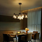 Farmhouse Black Chandelier — 9-Light - View 2