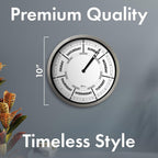 Brown Wall Clock — 10" - View 4