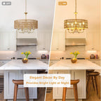 Boho Black Chandelier — 5-Light - View 3