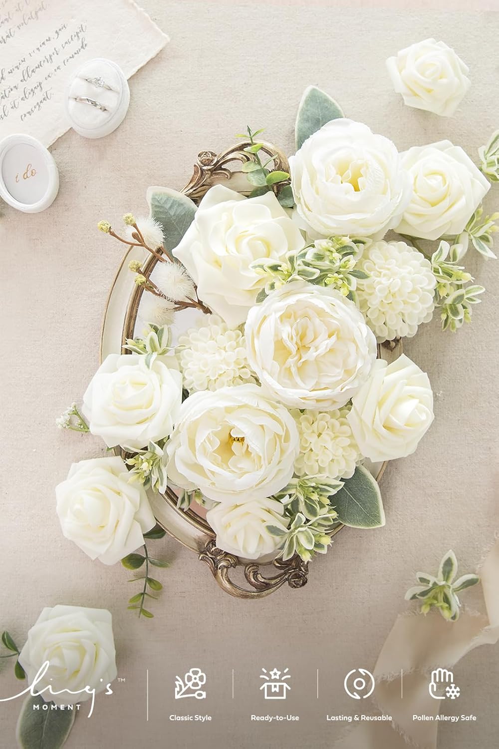 Beige Artificial Plant - View 3