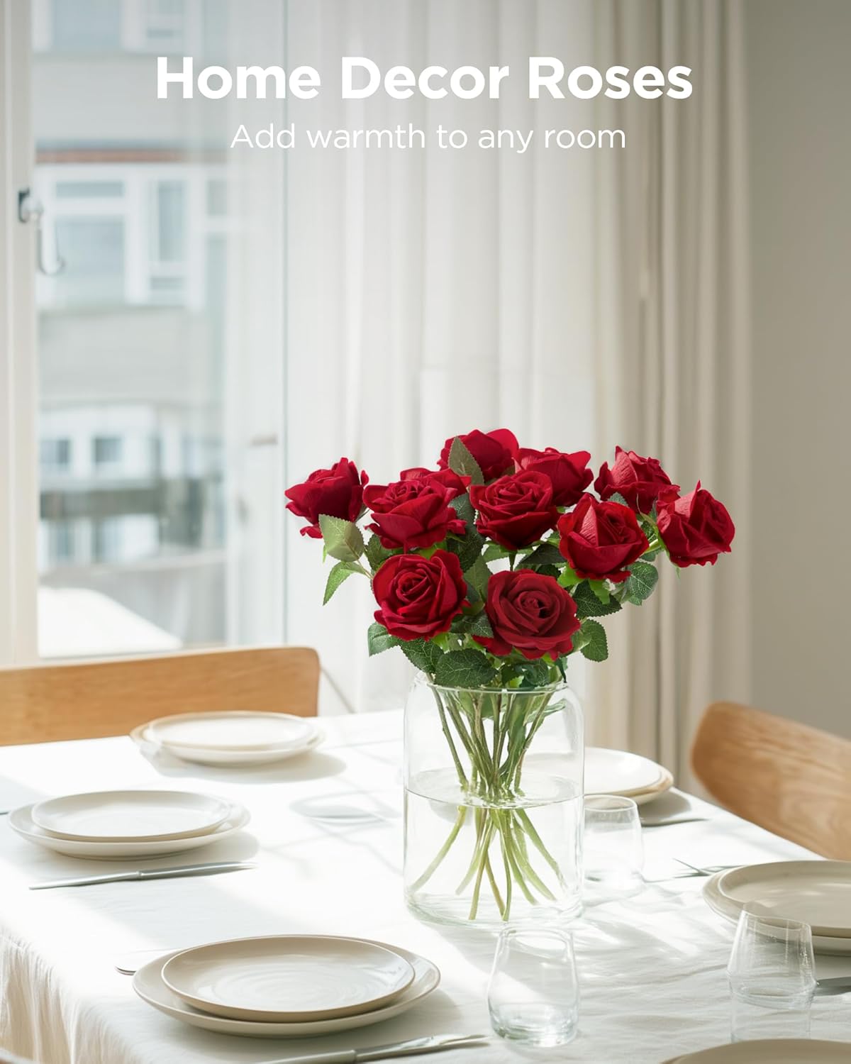 Velvet Luxe Black Artificial Flowers - View 8