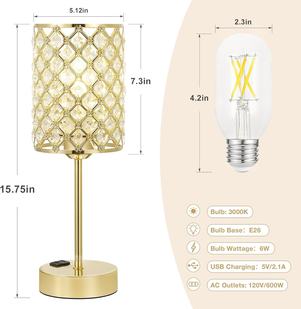 Dimmable Luxe Blue Desk Lamp - View 5