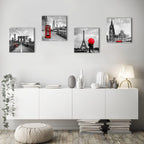 Framed Modern Black Canvas Wall Art — 24" - View 4