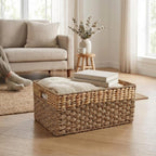 Boho Rattan Storage Basket — 17" - View 8