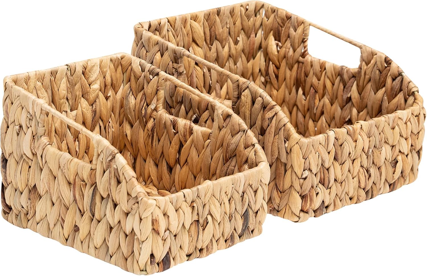 Hand-Woven Boho Metal Basket — 9" - View 10