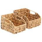 Hand-Woven Boho Metal Basket — 9"