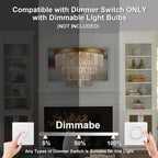 Round Luxe Black Chandelier — 12-Light - View 7