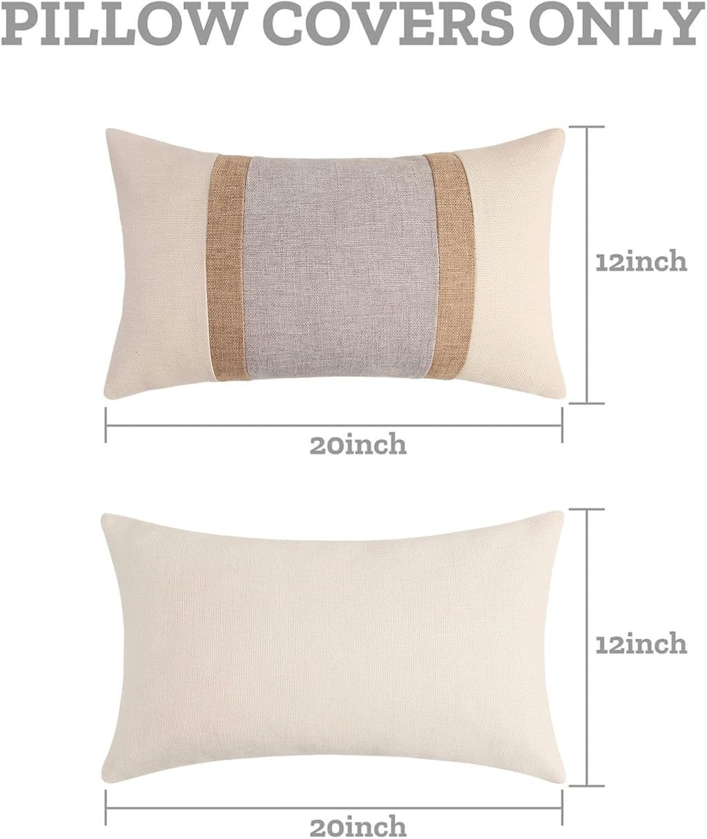 Lumbar Boho Fabric Throw Pillow Cover — 20" - View 3