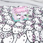 Black Throw Pillow — 60" — White - Hello Kitty
