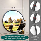 Round Black Wall Mirror — 20" - View 5