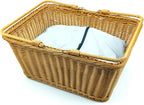Boho Rattan Woven Basket — 15.8" - View 4