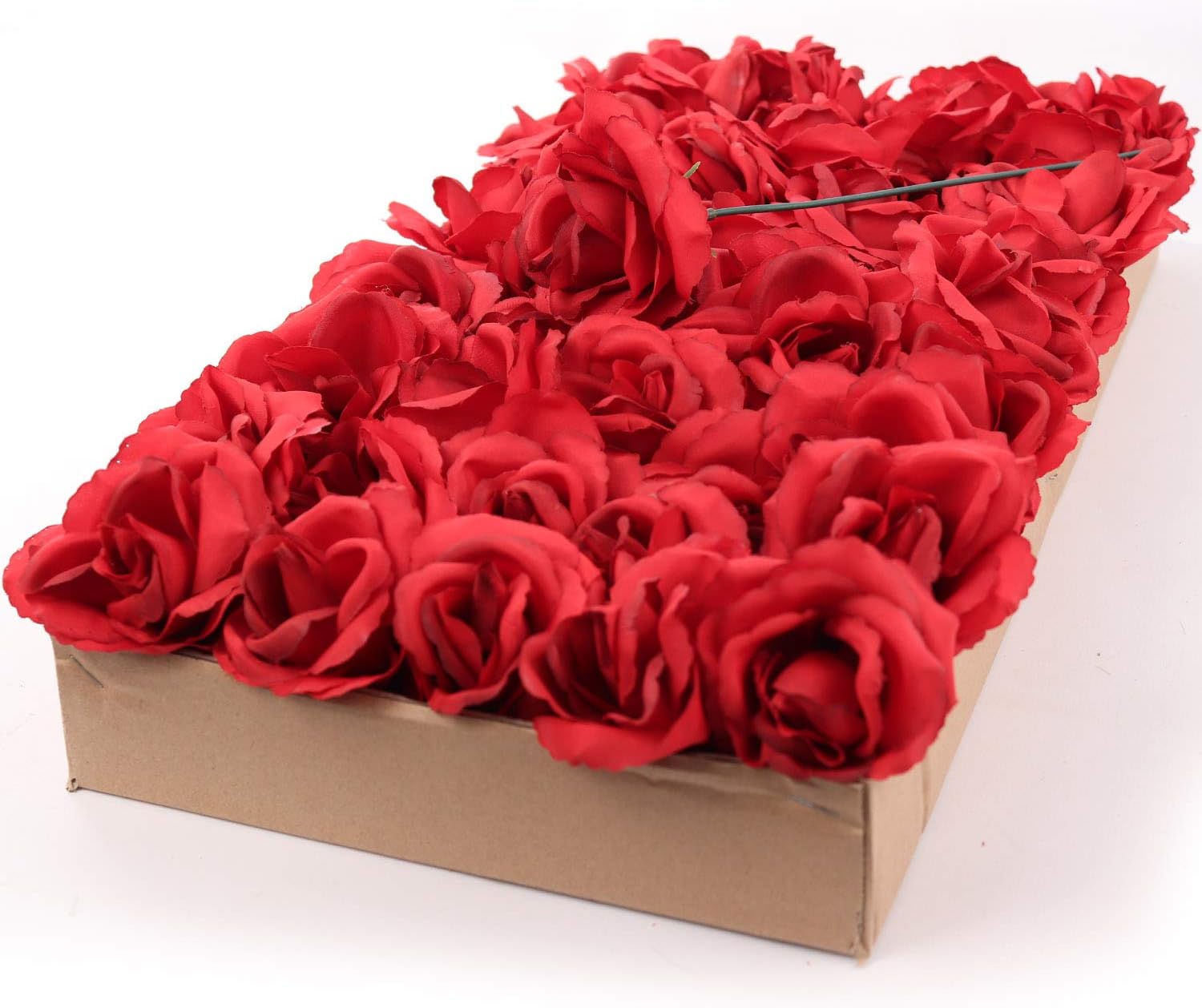 Beige Artificial Plant — Red