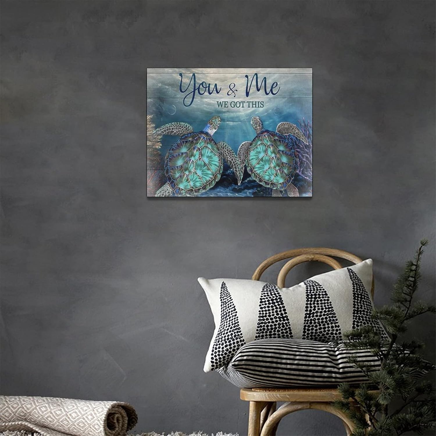 Framed Modern Metal Wall Art — 12" - View 3