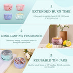 Soy Wax Metal Scented Candle — Set of 4 - View 8