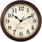 Battery Operated Gold Wall Clock — 9"