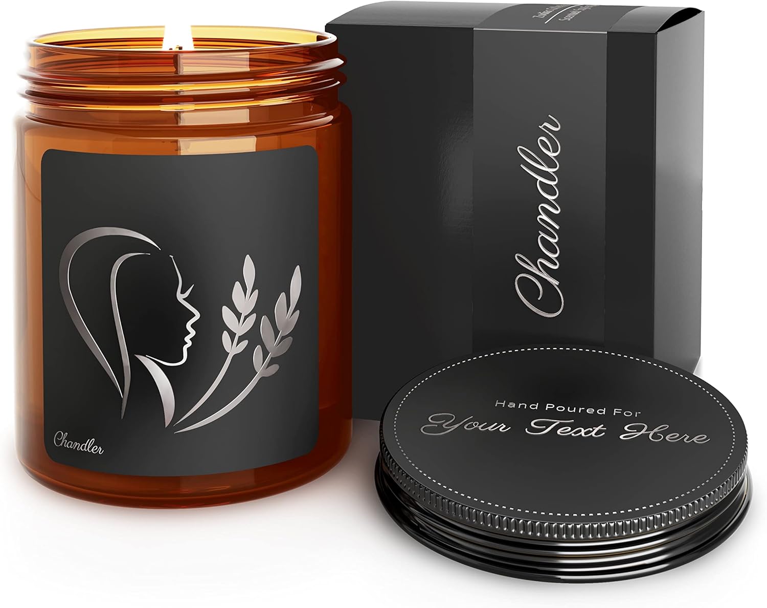 Scented Blue Soy Candle - View 6