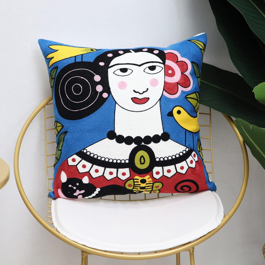 Blue Throw Pillow Cover — 18" - View 2