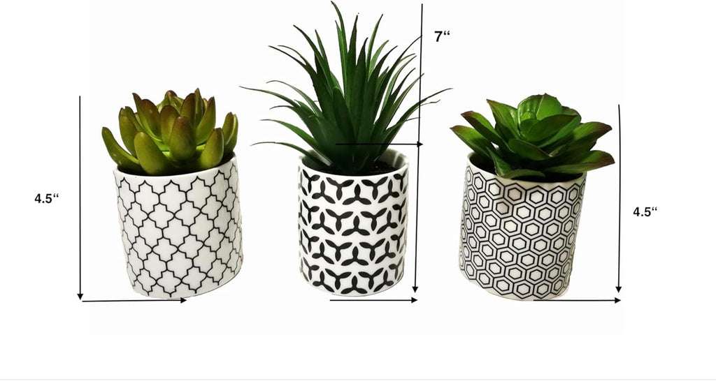 Ceramic Faux Plant — 3" - View 2