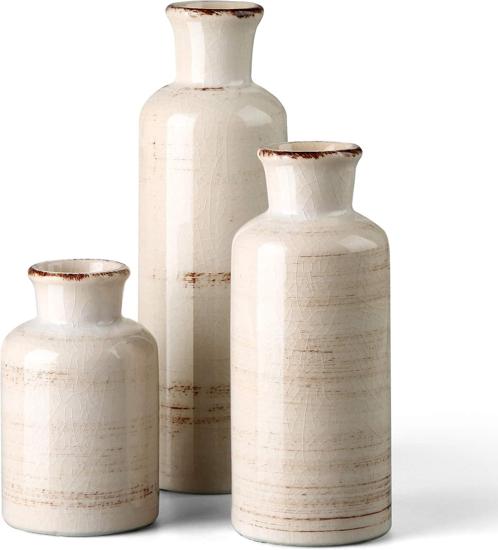 Farmhouse Ceramic Flower Vase - View 7