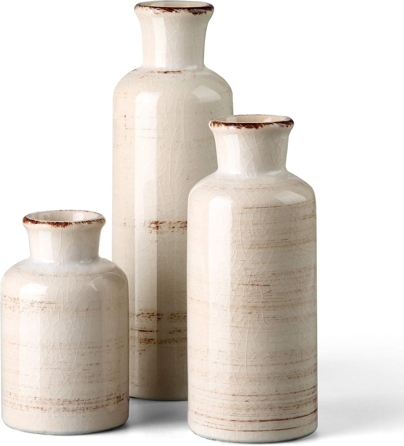 Farmhouse Ceramic Flower Vase - View 7