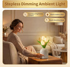 USB Luxe Blue Bedside Lamp - View 8