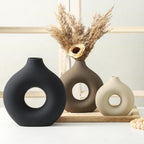 Farmhouse Brown Flower Vase — Set of 3 - View 7