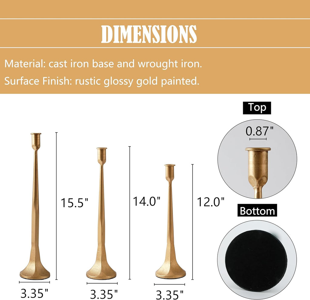 Luxe Black Candle — Set of 3 - View 2