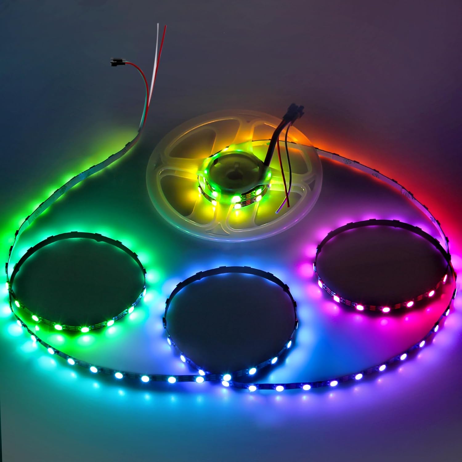 RGB Black LED Strip Light — Black