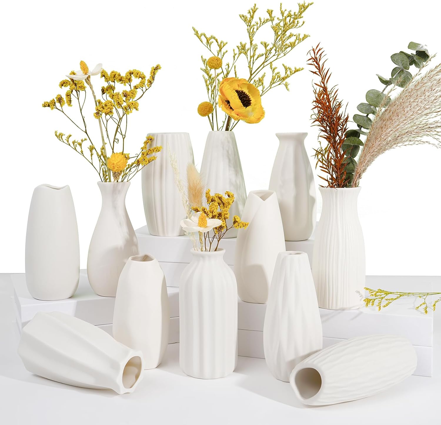 Boho Ceramic Vase — Set of 24 — Small