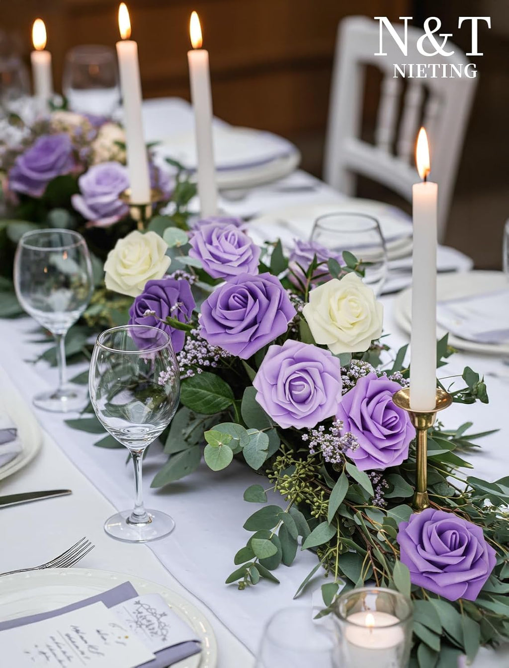 Beige Artificial Flowers - View 2
