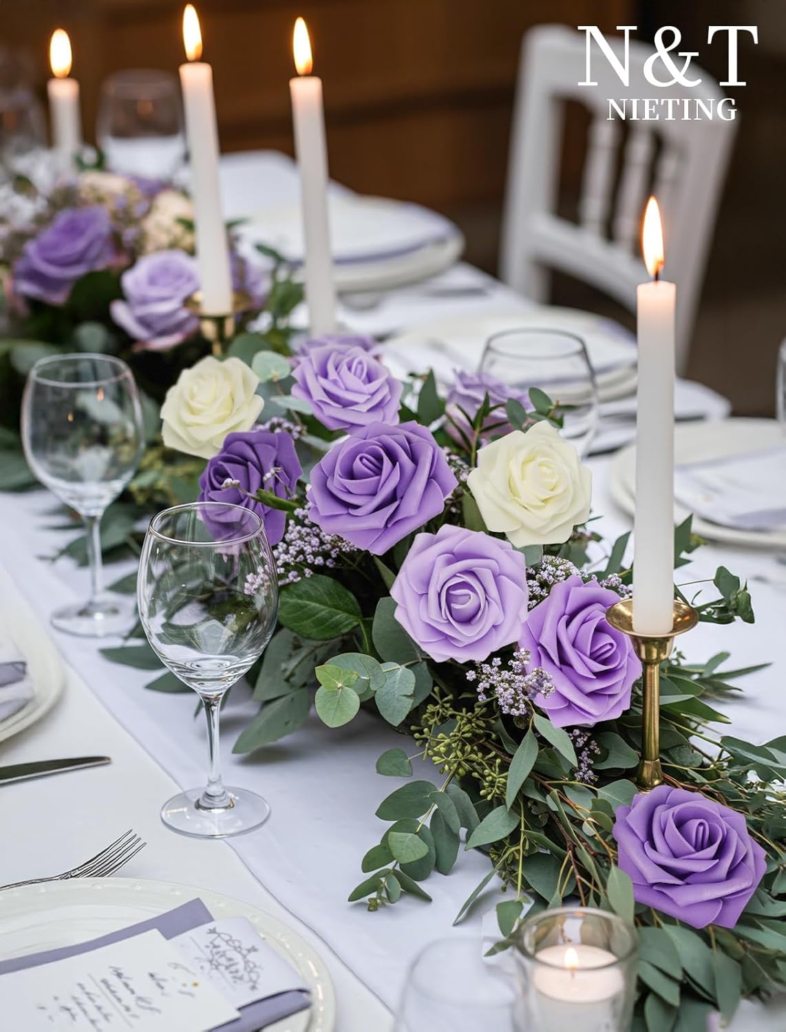 Beige Artificial Flowers - View 2