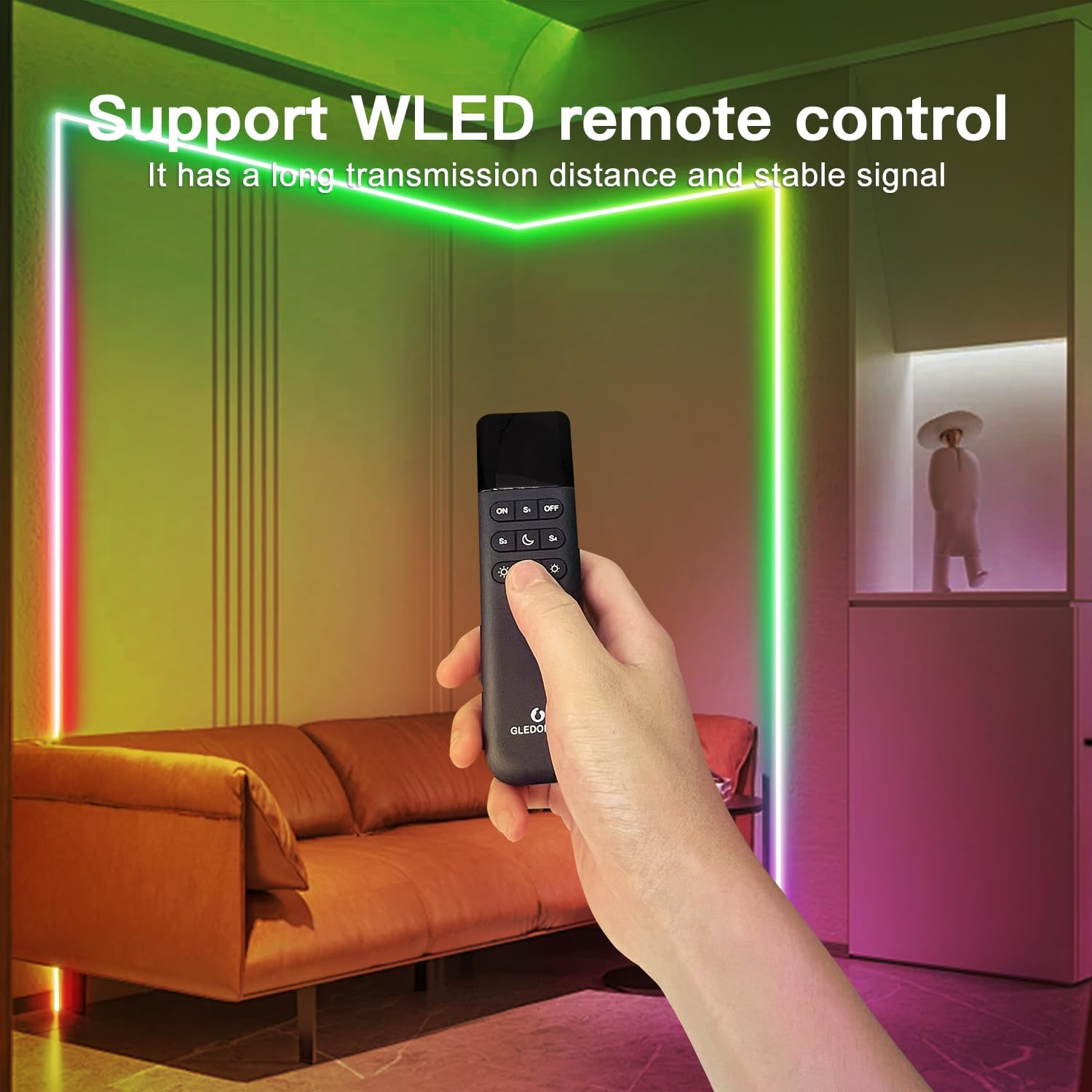 USB Black LED Strip Light - View 6
