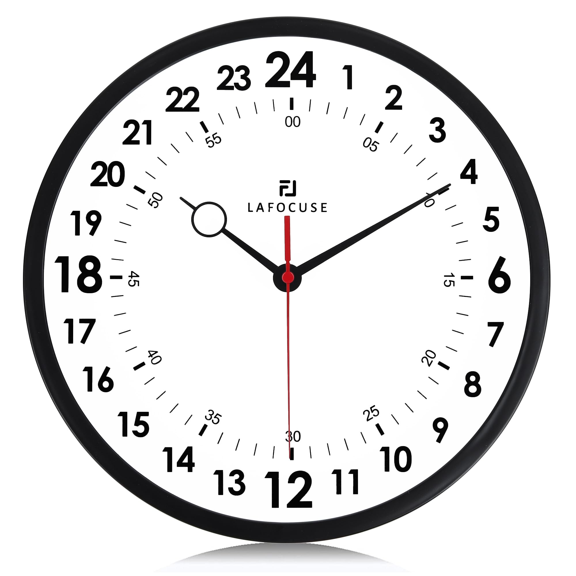 Battery Operated Modern Wall Clock — 12"
