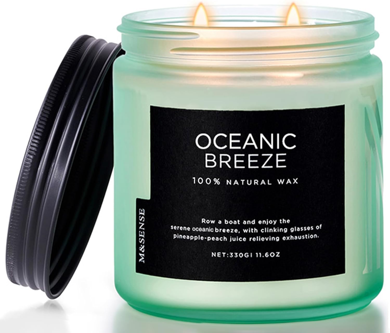 Soy Wax Beige Scented Candle — Medium Jar