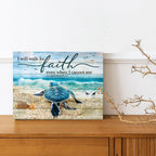 Framed Blue Wall Art — 20" - View 2