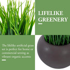 Round Modern Black Artificial Plant — 7" - View 4