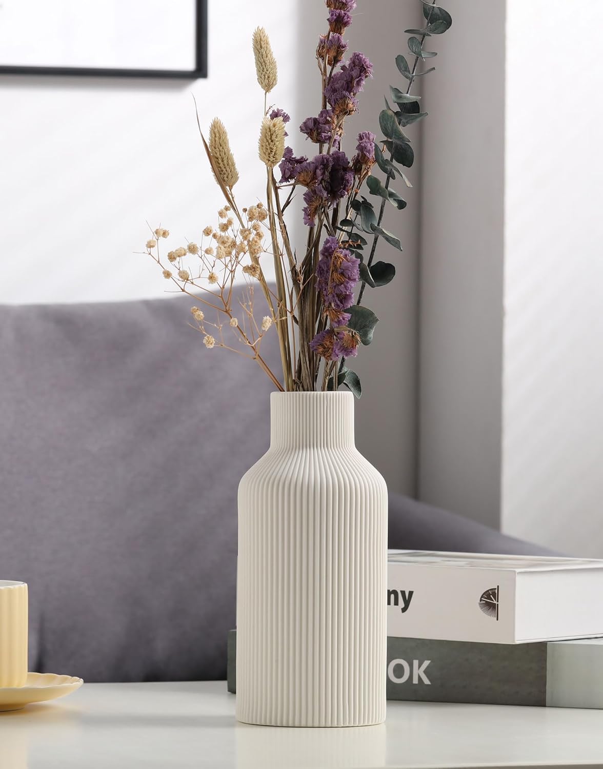 Modern Orange Flower Vase - View 2