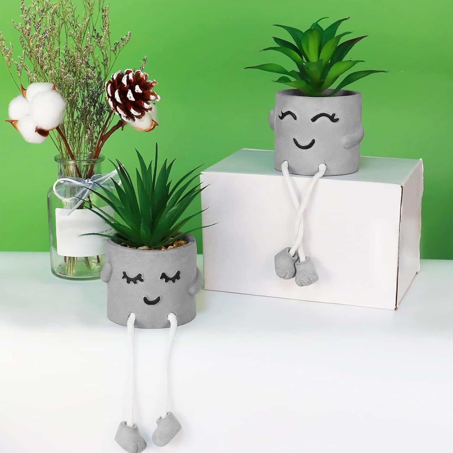 Stone Faux Succulent — Set of 2 - View 2