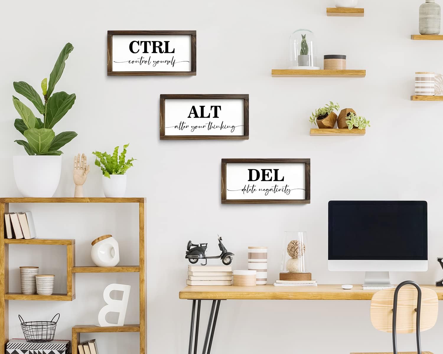 Framed Farmhouse Black Wall Decor — 6" - View 5