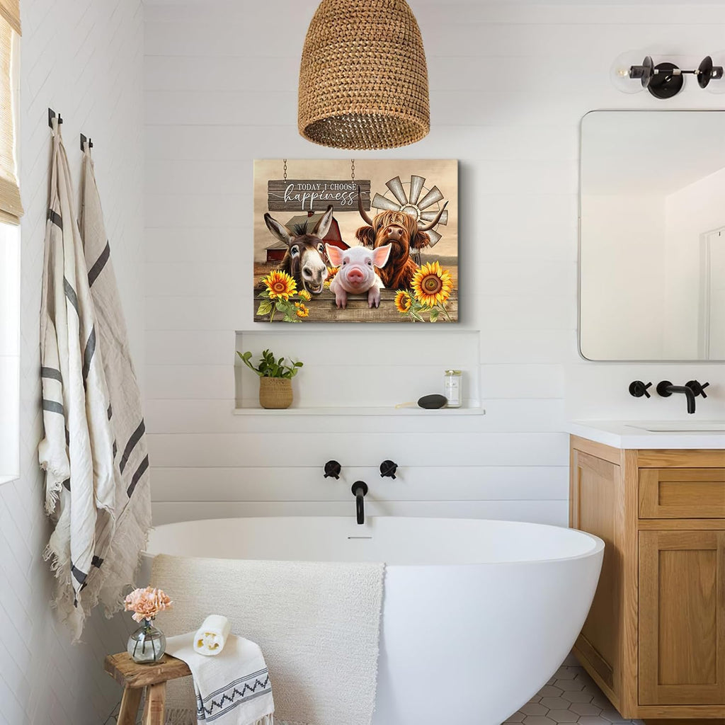 Farmhouse Brown Wall Decor — 12" - View 2